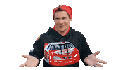 Adam Devine Shrug Sticker by The Righteous Gemstones