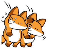 Sorry Fox Sticker