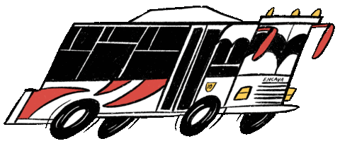 Ride Bus Sticker by Diez