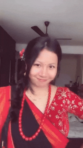 samir_mahasaye girl kiss lovely saree GIF