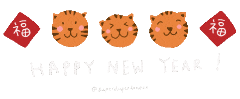 Chinese New Year Tiger Sticker