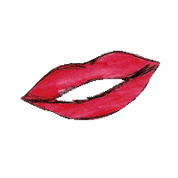 Lips Draw Sticker