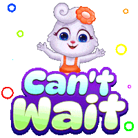 I Cant Wait So Excited Sticker by Lucas and Friends by RV AppStudios