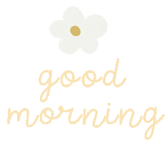 Good Morning Flower Sticker