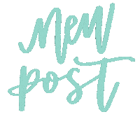 New Post Calligraphy Sticker