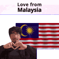 My Love Malaysia Sticker