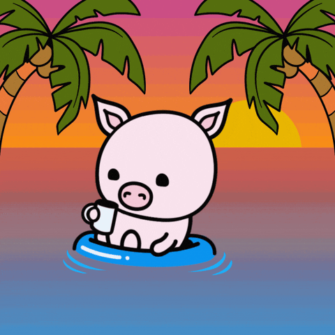 Pig Chilling GIF by Critters Quest