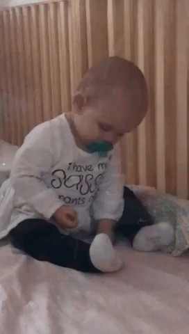 Adorable Baby Fiercely Battles Naptime