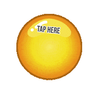 Tap Button Sticker by monikapolasek