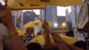 Activists Mark First Anniversary of Umbrella Movement