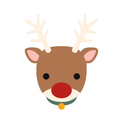 Red Nose Christmas Sticker