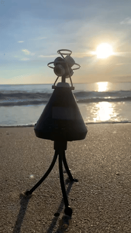 Sunrise Binaural Waves Audio Field Recording At Th