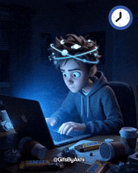 Studying Late Night GIF
