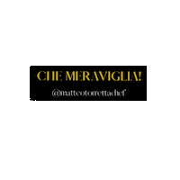 Chef Meraviglia Sticker by Matteo Torretta