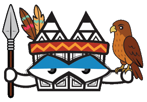 Native American Indian Sticker by Stamatia Alexaki