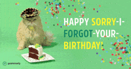 Sorry Birthday GIF by Grammarly.com
