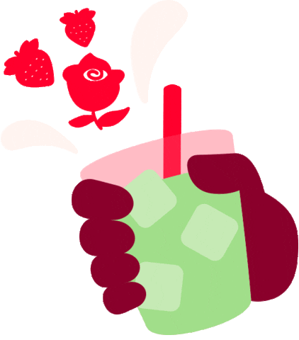 Rose Scoot Sticker by Scooter's Coffee