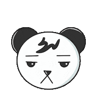 Tamamochie meme really panda cute panda Sticker