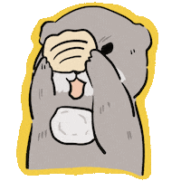 Angry Sea Otter Sticker