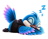 rarymotion still hummingbird maskottchen vogel Sticker