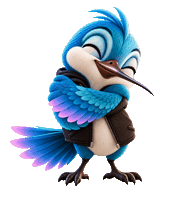 rarymotion still hummingbird maskottchen vogel Sticker