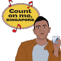 splashsg singapore national day strongertogether doing good Sticker