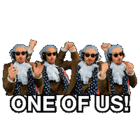 One Of Us Sticker