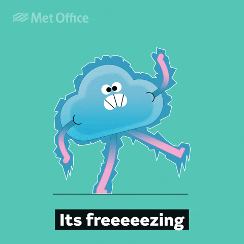 Winter Freezing GIF by Met Office weather
