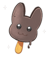 Black Bunny Sticker