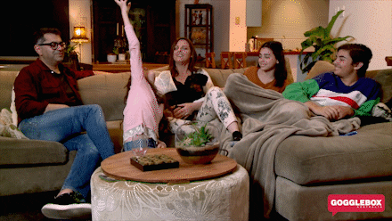 Reaction GIF by Gogglebox Australia