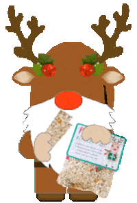 Christmas Santas Reindeer Sticker