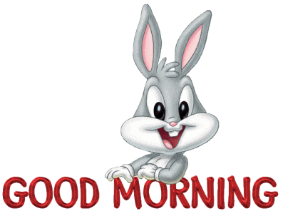 Good Morning Rabbit Sticker