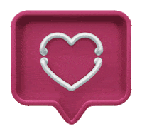 marimmborges heart pink like light Sticker
