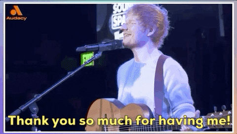 Ed Sheeran Thank You GIF by Audacy