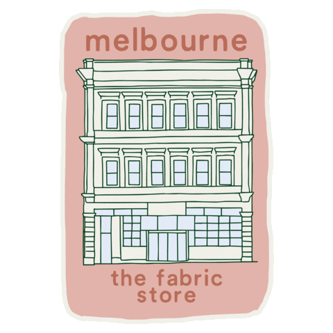 Melbourne Sticker by The Fabric Store