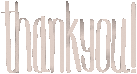Thanks Lettering Sticker