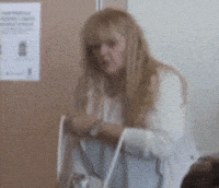 Nervous Woman GIF