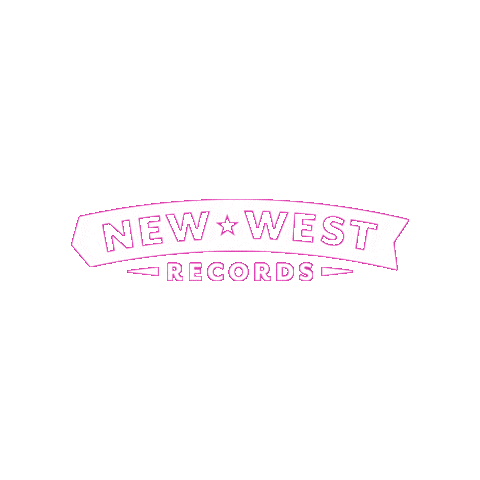 New West Pink Sticker by New West Records