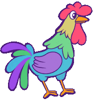 Rooster Acordei Sticker
