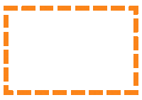 Orange Frame Sticker