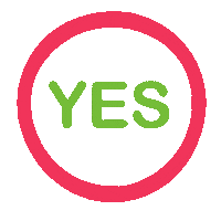 Rainbow Yes Sticker