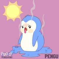 Melting Heat Wave GIF by Pudgy Penguins