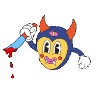 ovcharka evil blood devil hell Sticker