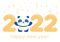 New Year Panda Sticker