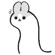 Bunny Rabbit Sticker by YUKIJI