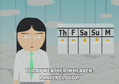 clouds weather GIF by South Park 