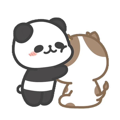 panpancow giphyupload love hug sweet Sticker