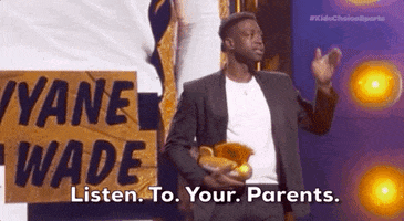 Dwyane Wade Listen To Your Parents GIF by Kids' Choice Awards