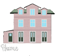 Pink Home Sticker