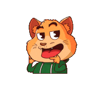 Cat Cartoon Sticker by Sukrin